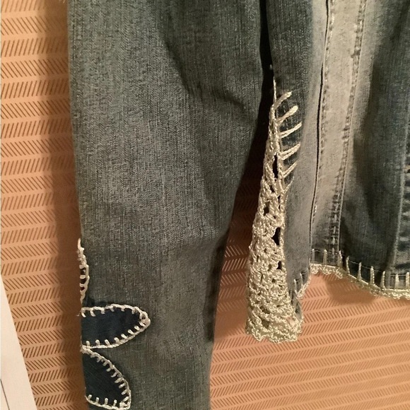 CREST~VINTAGE~BOHO~JEAN JACKET~S~ - Picture 8 of 16